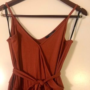 Surplice Culotte Jumpsuit